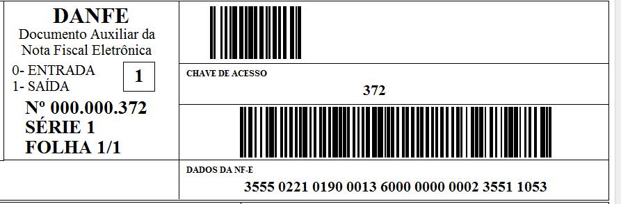 chave de acesso nota fiscal