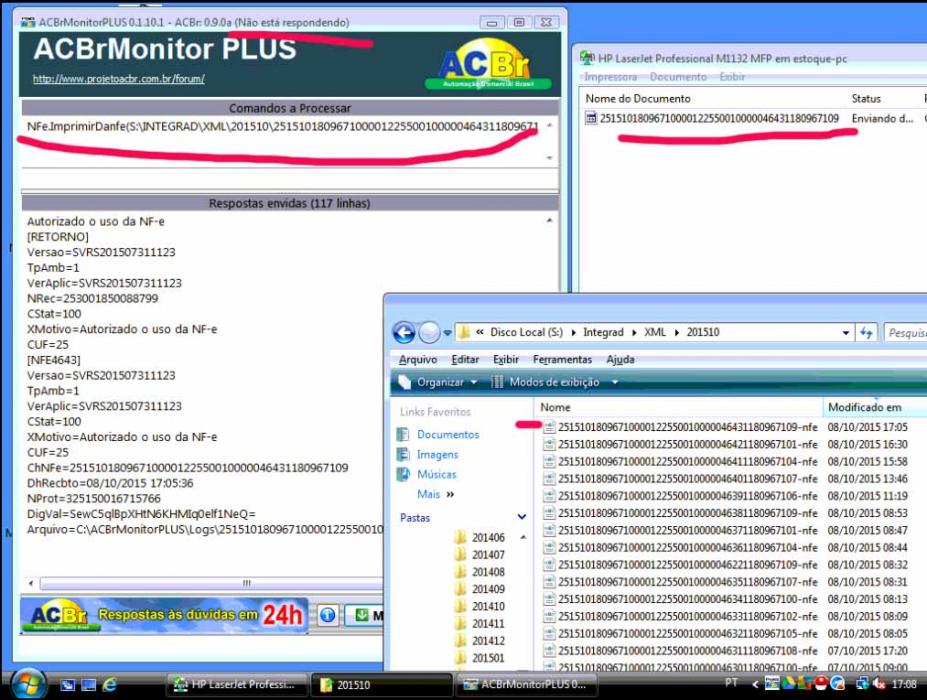 Seq002 Acbr travado apos enviar imprimedanfe explorer aberto com xml existente.jpg