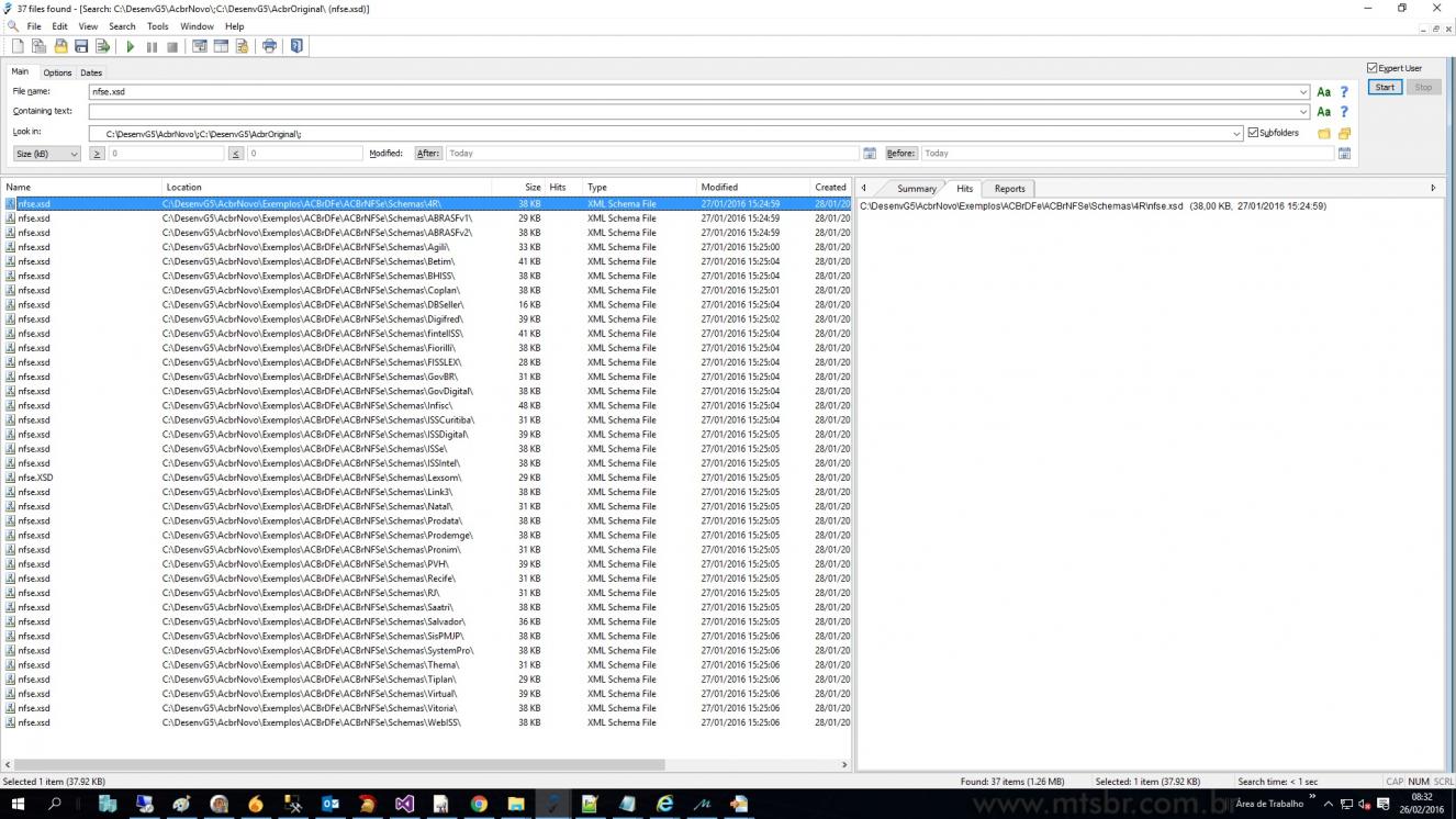 nfse.xsd nao encontrado para tecnos.jpg