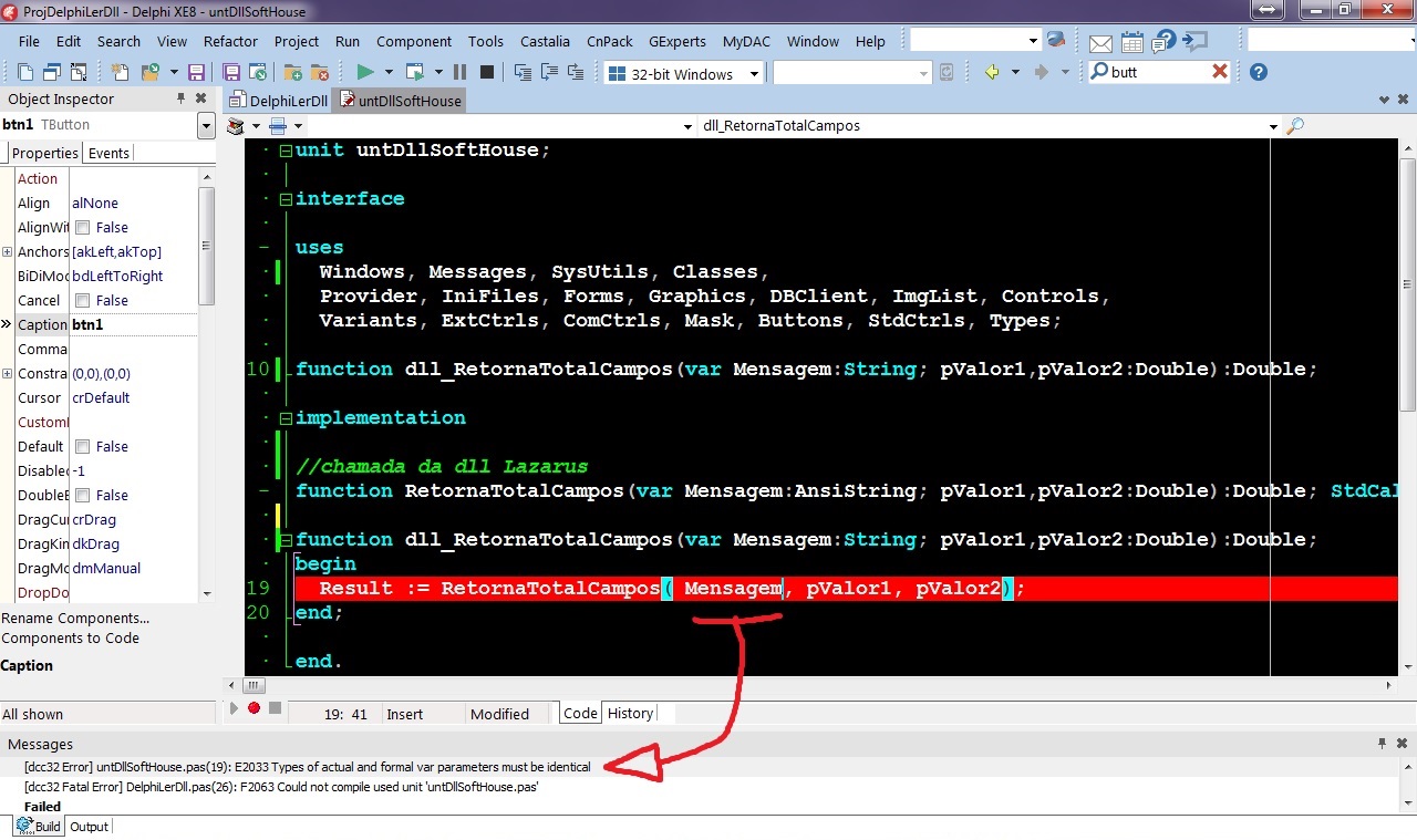 Что делает dlls 3. Ошибки Делфи. DELPHI не находит компонент not found. DELPHI как показать Прогресс.