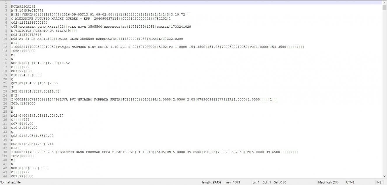 CUsersAndré LuizDesktopTXT NFeE_030773 NF GRANDE E COM LINHA I05C DO CEST.TXT - Notepad++.jpg