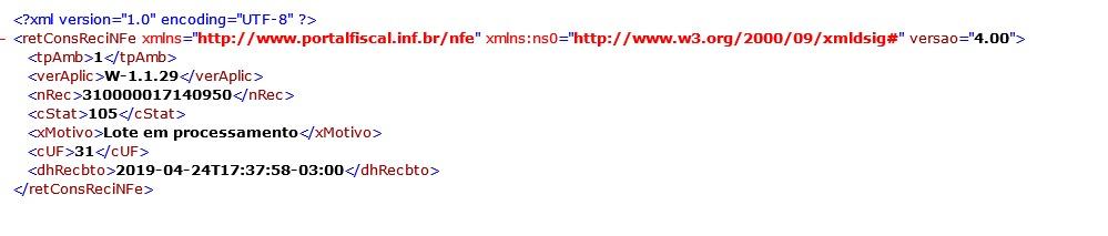 NFCe sefaz-MG: <?xml version='1.0' encoding='UTF-8'?><S:Envelope  xmlns:S=  xmlns=  - NFC-e - Nota Fiscal do