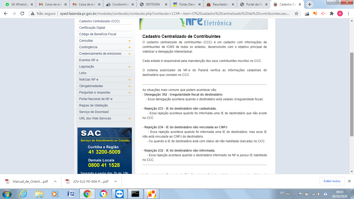 Como consultar uma Inscrição Estadual ou CNPJ no Cadastro Centralizado de  Contribuinte (CCC)?