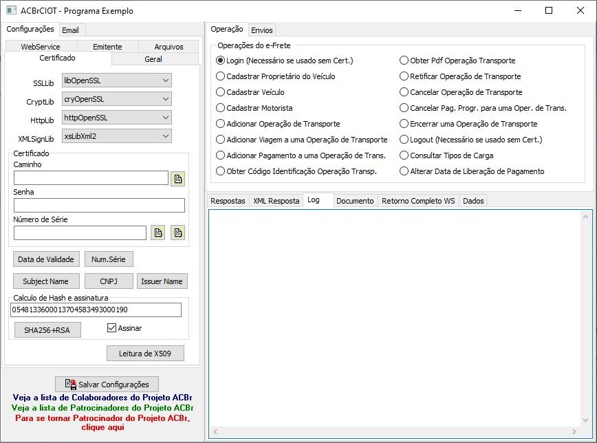 Tudo sobre o CIOT - MDF-e - Projeto ACBr