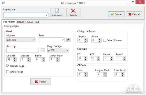 Elotech ValorCpp - DFe - Documentos Fiscais Eletrônicos - Projeto ACBr