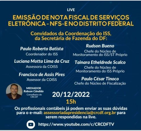 Nota Fiscal de Serviços Eletrônica – NFS-e – CRCDF