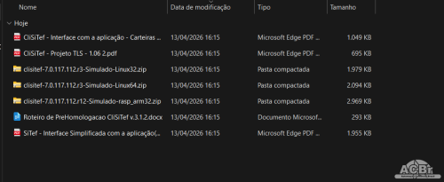 Mais informações sobre "SDK - CliSiTef Linux Homologação"